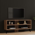 Έπιπλο τηλεόρασης Prestige pakoworld σε sonoma απόχρωση 120x29 6x50εκ c496265