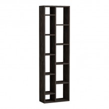 Βιβλιοθήκη Minicu pakoworld σε σκούρο καρυδί απόχρωση 44 4x19 6x150εκ c496267