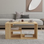 Τραπέζι σαλονιού Sobu pakoworld σε oak απόχρωση 80x50x40εκ c496271