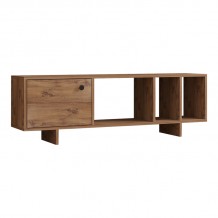 Έπιπλο τηλεόρασης Mueble pakoworld σε sonoma απόχρωση 140x29x45εκ c496280