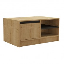 Τραπέζι σαλονιού Narli pakoworld σε oak απόχρωση 90x60x45εκ c496299