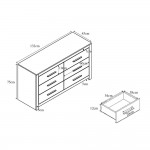 DODO ΣΥΡΤΑΡΙΕΡΑ OAK ΣΚΟΥΡΟ 132x45x75 c496372