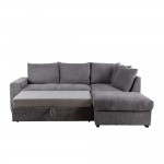 BILL ΚΑΝΑΠΕΣ ΚΡΕΒΑΤΙ ΓΩΝΙΑ ΔΕΞΙΑ STONE 241x173x94 c496378
