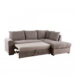 BILL ΚΑΝΑΠΕΣ ΚΡΕΒΑΤΙ ΓΩΝΙΑ ΔΕΞΙΑ TAUPE 241x173x94 c496379