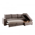 BILL ΚΑΝΑΠΕΣ ΚΡΕΒΑΤΙ ΓΩΝΙΑ ΔΕΞΙΑ TAUPE 241x173x94 c496379