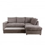BILL ΚΑΝΑΠΕΣ ΚΡΕΒΑΤΙ ΓΩΝΙΑ ΔΕΞΙΑ TAUPE 241x173x94 c496379