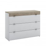 MY BOX ΣΥΡΤΑΡΙΕΡΑ 3ΣΥΡΤΑΡΙΑ SONOMA ΣΚΟΥΡΟ ΛΕΥΚΟ HIGH GLOSS 105x45xH78cm c496382