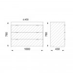 MY BOX ΣΥΡΤΑΡΙΕΡΑ 3ΣΥΡΤΑΡΙΑ SONOMA ΣΚΟΥΡΟ ΛΕΥΚΟ HIGH GLOSS 105x45xH78cm c496382