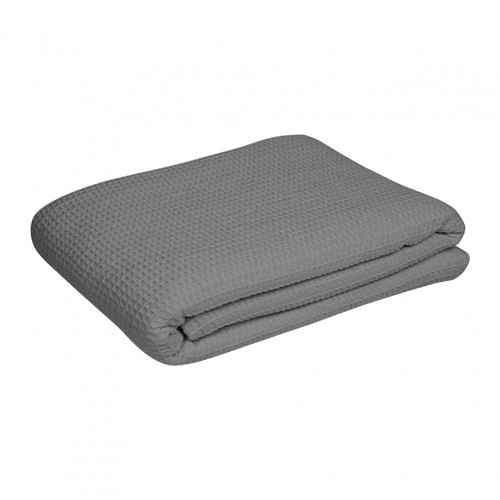 Κουβέρτα Πικέ βαμβακερή 75 25 170x230cm 260gr m2 γκρι Fragente - Σετ 5 c496400