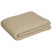 Κουβέρτα Πικέ βαμβακερή 75 25 260x230cm 260gr m2 μπεζ Fragente - Σετ 3 c496402