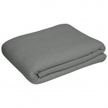 Κουβέρτα Πικέ βαμβακερή 75 25 260x230cm 260gr m2 γκρι Fragente - Σετ 3 c496403