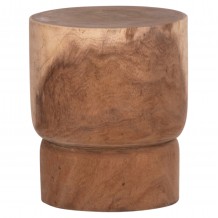 ΣΚΑΜΠΟ-ΤΡΑΠΕΖΑΚΙ ΚΥΛΙΝΔΡΙΚΟ FEBRY HM9909 ΜΑΣΙΦ ΞΥΛΟ SUAR ΦΥΣΙΚΟ Φ40x46Υεκ c496445