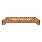 Ξαπλώστρα Zalka pakoworld L1 σε καρυδί απόχρωση 66x197x28εκ c496539