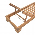 Ξαπλώστρα Zalka pakoworld L1 σε καρυδί απόχρωση 66x197x28εκ c496539