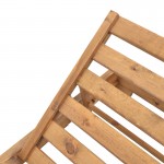 Ξαπλώστρα Zalka pakoworld L1 σε καρυδί απόχρωση 66x197x28εκ c496539