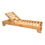 Ξαπλώστρα Zalka pakoworld L1 σε φυσική απόχρωση 66x197x28εκ c496541