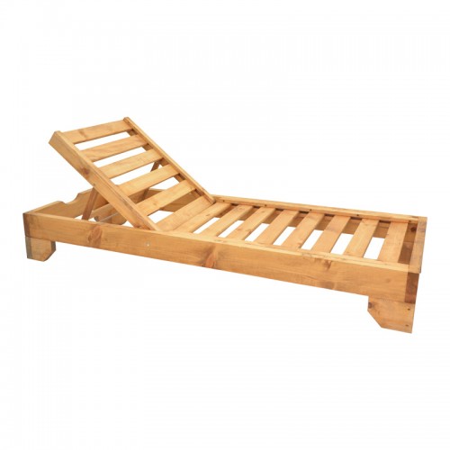 Ξαπλώστρα Zalka pakoworld L1 σε φυσική απόχρωση 66x197x28εκ c496541
