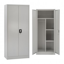 ΝΤΟΥΛΑΠΑ ΜΕΤΑΛΛΙΚΗ HM5961 01 ΜΕ ΧΩΡΙΣΜΑ ΔΙΦΥΛΛΗ ΑΝΟΙΧΤΟ ΓΚΡΙ 90Χ40Χ180Yεκ c496610