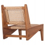 ΚΑΡΕΚΛΑ LOUNGE LUKILLA HM9913 ΞΥΛΟ TEAK ΣΕ ΦΥΣΙΚΟ--ΣΥΝΘ ΣΧΟΙΝΙ ΜΠΕΖ 55 5x74x65Υεκ c496612