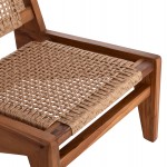 ΚΑΡΕΚΛΑ LOUNGE LUKILLA HM9913 ΞΥΛΟ TEAK ΣΕ ΦΥΣΙΚΟ--ΣΥΝΘ ΣΧΟΙΝΙ ΜΠΕΖ 55 5x74x65Υεκ c496612