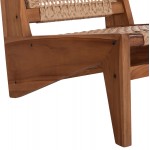 ΚΑΡΕΚΛΑ LOUNGE LUKILLA HM9913 ΞΥΛΟ TEAK ΣΕ ΦΥΣΙΚΟ--ΣΥΝΘ ΣΧΟΙΝΙ ΜΠΕΖ 55 5x74x65Υεκ c496612