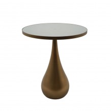 SEAL M SIDE TABLE ΜΕ ΚΑΘΡΕΠΤΗ BROWN GOLD 40x40x46 c496628 SEAL M SIDE TABLE ΜΕ ΚΑΘΡΕΠΤΗ BROWN GOLD 40x40x46 c496628