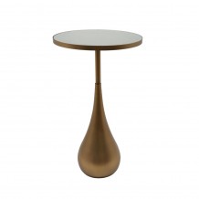 SEAL M SIDE TABLE ΜΕ ΚΑΘΡΕΠΤΗ BROWN GOLD 35x35x61 5 c496630 SEAL M SIDE TABLE ΜΕ ΚΑΘΡΕΠΤΗ BROWN GOLD 35x35x61 5 c496630