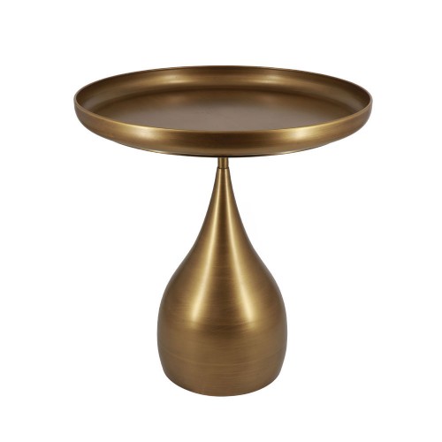 SEAL SIDE TABLE BROWN GOLD 51x51x53 5 c496632