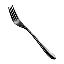 Πιρούνι φαγητού 202mm 70gr Σειρά Zem 18 10 PVD μαύρο 6mm Prego - Σετ 12 c496661