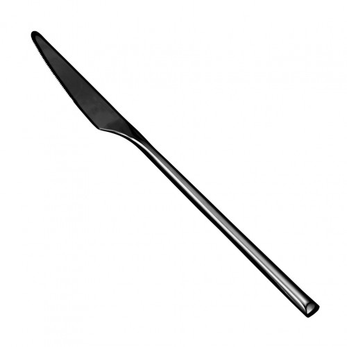 Μαχαίρι φαγητού 232mm 52gr Σειρά Vilio 18 10 PVD μαύρο 4mm Prego - Σετ 12 c496684