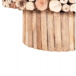 ΤΡΑΠΕΖΙ ΣΑΛΟΝΙΟΥ ΣΤΡΟΓΓΥΛΟ SPARROW HM9963 DRIFTWOOD--ΓΥΑΛΙ Φ65x51 5Υεκ c496720