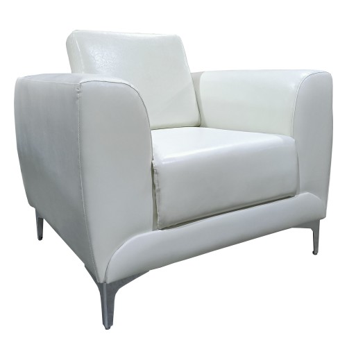 Πολυθρόνα ArteLibre ELFRIC Λευκό PU 89x81x81cm c496767