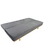 Καναπές Κρεβάτι Τριθέσιος ArteLibre CELESTE Γκρι Ύφασμα 193x85x88cm c496779
