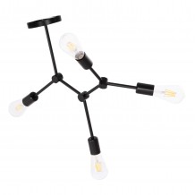 ΦΩΤΙΣΤΙΚΟ ΟΡΟΦΗΣ 4-ΦΩΤΟ LIGHTY HM7405 11 ΜΕΤΑΛΛΟ ΣΕ ΜΑΥΡΟ 57x5x52Υεκ c496801