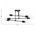 ΦΩΤΙΣΤΙΚΟ ΟΡΟΦΗΣ ΠΟΛΥΦΩΤΟ LIGHTY HM7427 11 ΜΕΤΑΛΛΟ ΣΕ ΜΑΥΡΟ 51x51x23Υεκ c496818