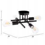 ΦΩΤΙΣΤΙΚΟ ΟΡΟΦΗΣ ΠΟΛΥΦΩΤΟ LIGHTY HM7428 11 ΜΕΤΑΛΛΟ ΣΕ ΜΑΥΡΟ 28x28x15Υεκ c496819