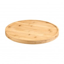 Πλατό Παρουσίασης απο ξύλο Bamboo διπλής όψης απόχρωση Φυσική φ35cm Garibaldi c496828