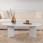 Τραπέζι σαλονιού Tabletod pakoworld σε λευκή απόχρωση 119x60x40εκ c496871