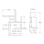 Ραφιέρα τοίχου Nogara pakoworld σε φυσική-λευκή απόχρωση 62 6x14 5x66 2εκ c496884