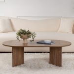 Τραπέζι σαλονιού Tabletod pakoworld σε καρυδί απόχρωση 119x60x40εκ c496893