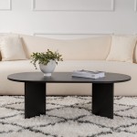 Τραπέζι σαλονιού Tabletod pakoworld σε μαύρη απόχρωση 119x60x40εκ c496899