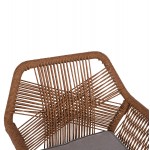 ΠΟΛΥΘΡΟΝΑ TOPIN HM6048 11 ΑΛΟΥΜΙΝΙΟ ΛΕΥΚΟ-P E RATTAN ΜΠΕΖ 59x63x81Υεκ c496906