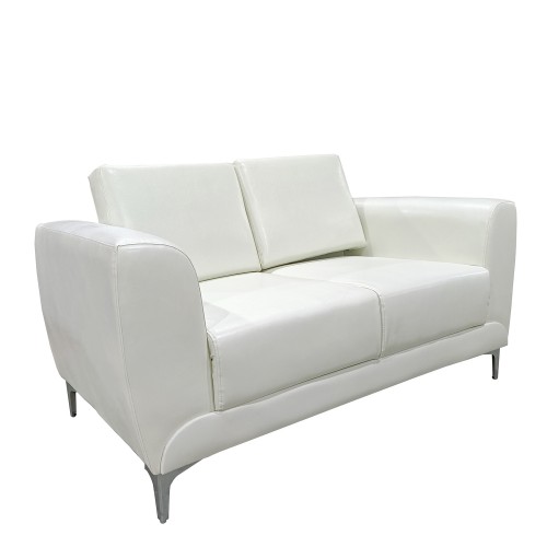 Καναπές Διθέσιος ArteLibre ELFRIC Λευκό PU 142x81x81cm c496959