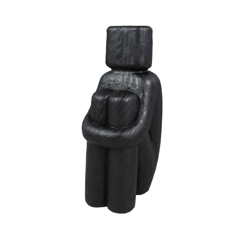 SEDUTO III ΔΙΑΚΟΣΜΗΤΙΚΟ ΣΩΜΑ 9 5x7 5x20 POLYRESIN ΜΑΥΡΟ c497003