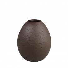 OVALADO 1 ΔΙΑΚΟΣΜΗΤΙΚΟ ΒΑΖΟ 11x11x13 5 POLYRESIN ΚΑΦΕ ΣΚΟΥΡΟ c497013