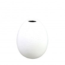 OVALADO 2 ΔΙΑΚΟΣΜΗΤΙΚΟ ΒΑΖΟ 17x17x20 POLYRESIN ΛΕΥΚΟ c497014