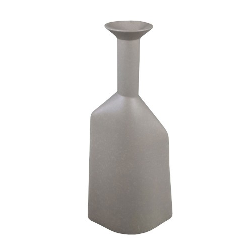 PEQUENA ΔΙΑΚΟΣΜΗΤΙΚΟ ΒΑΖΟ 16x8x37 5 POLYRESIN ΓΚΡΙ c497016
