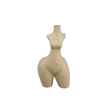 PEAR BODY ΔΙΑΚΟΣΜΗΤΙΚΟ ΒΑΖΟ 13 5x8 5x25 POLYRESIN ΜΠΕΖ c497019
