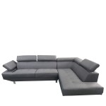 Καναπές Γωνιακός ArteLibre MASAL Γκρι Ύφασμα 280x185x85cm c497044