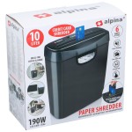 Καταστροφέας Εγγράφων 10L 190W ALPINA c497065